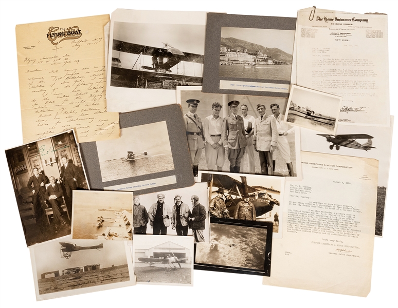  Aviation Pioneers Photograph Collection. Pre–1925. 25 origi...