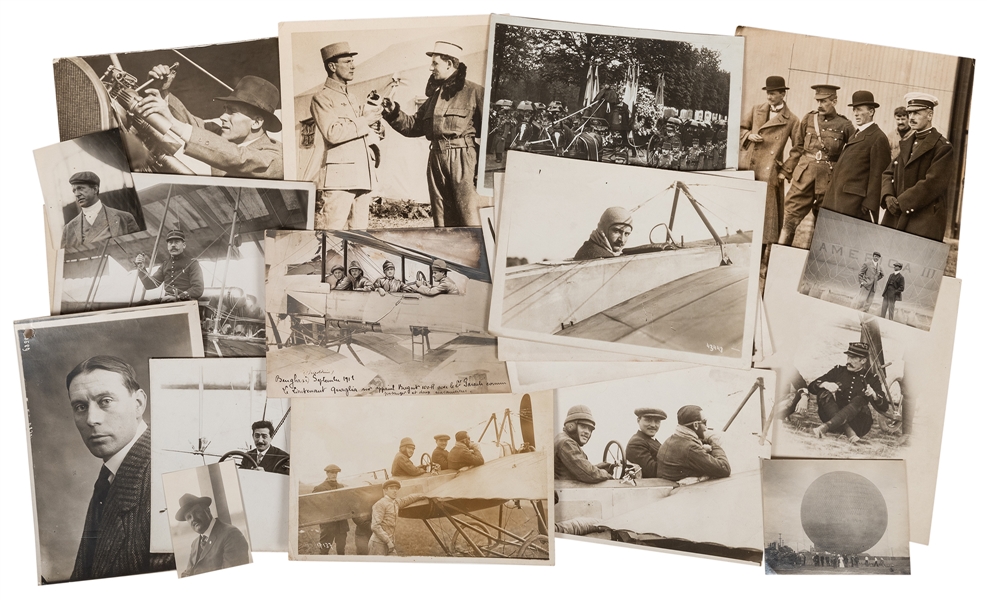  Aviation Pioneers Photo Lot. Circa 1910-30. 20 photographs ...