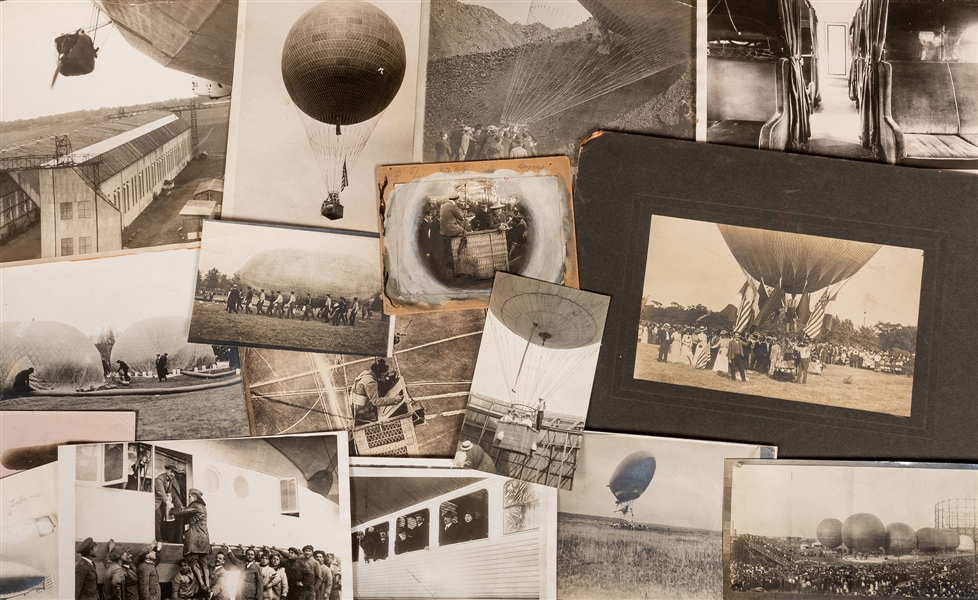  [BALLOONING] Photos of Vintage Ballooning and Dirigibles. E...