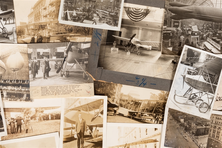  [BALLOONING] Early Airplane and Dirigible Exhibitions Photo...
