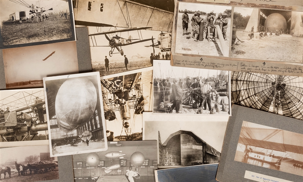  [BALLOONING] Early Zeppelin and Dirigible photos. 25 early ...