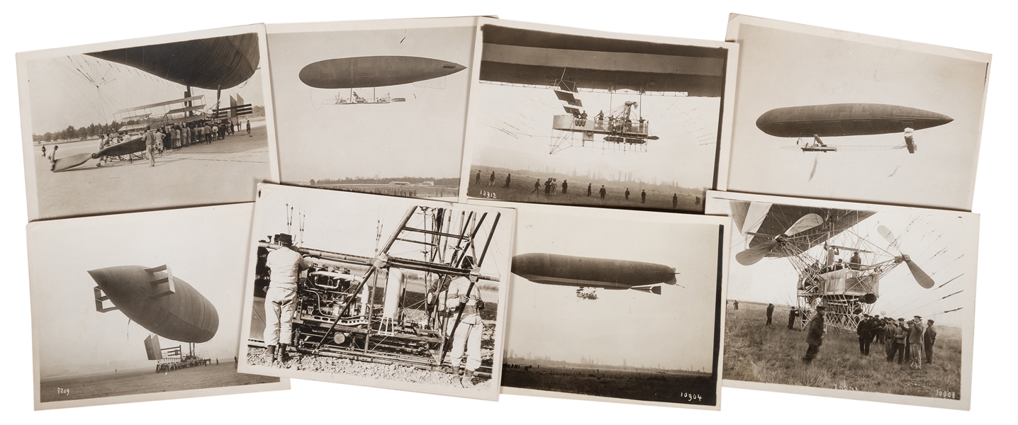  [BALLOONING] French Dirigibles Photo Archive. Early 20th c....