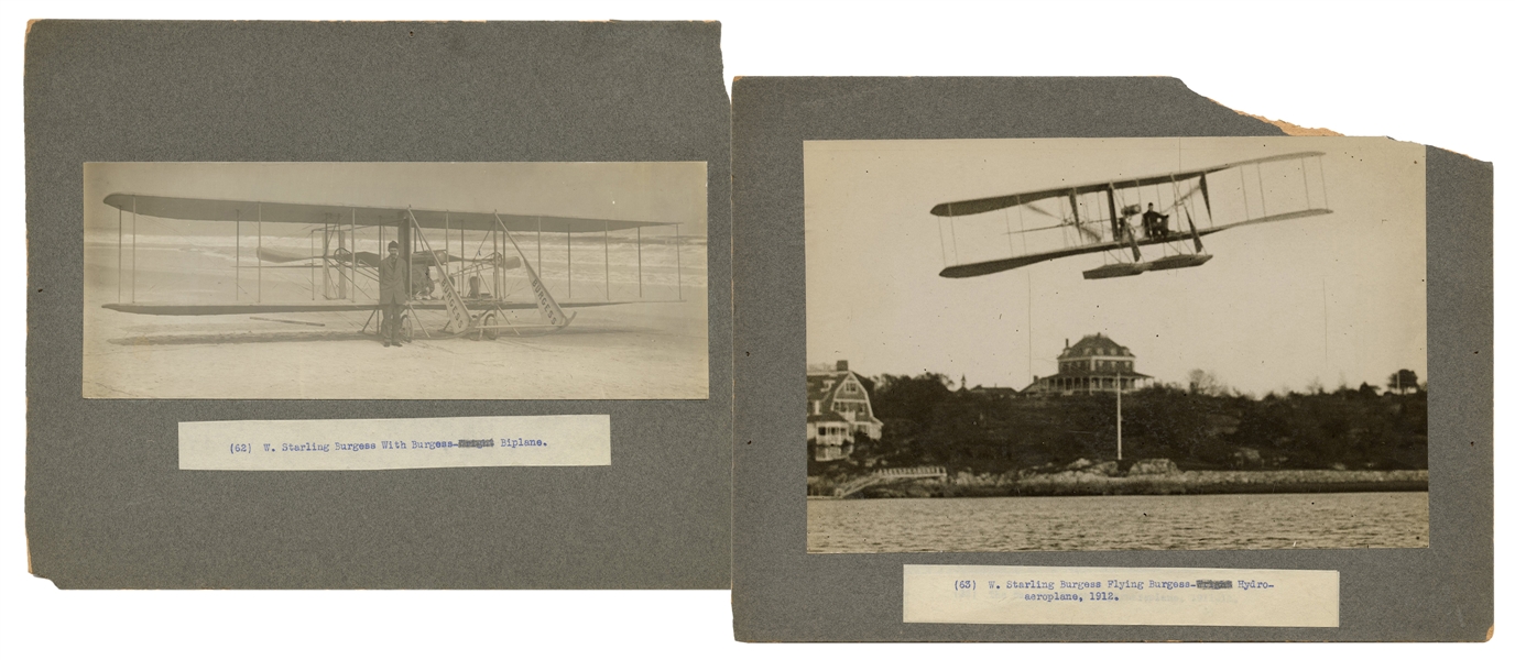  BURGESS, W. Starling (1878-1947). Two Photographs of W. Sta...