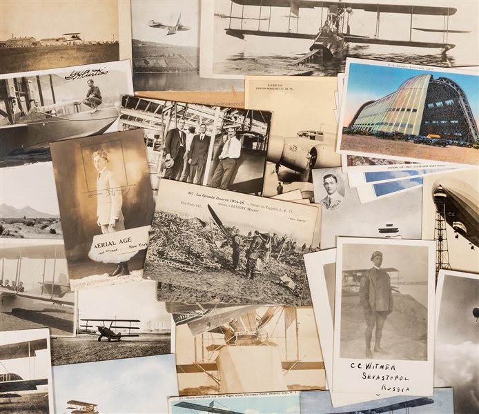  Early Airplane Real Photo Postcard Collection. 41 postcards...