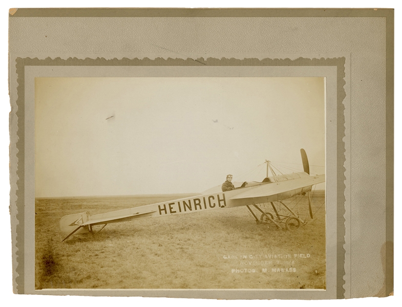  HEINRICH, Albert S. (1889-1974) Photograph of Aviation Pion...