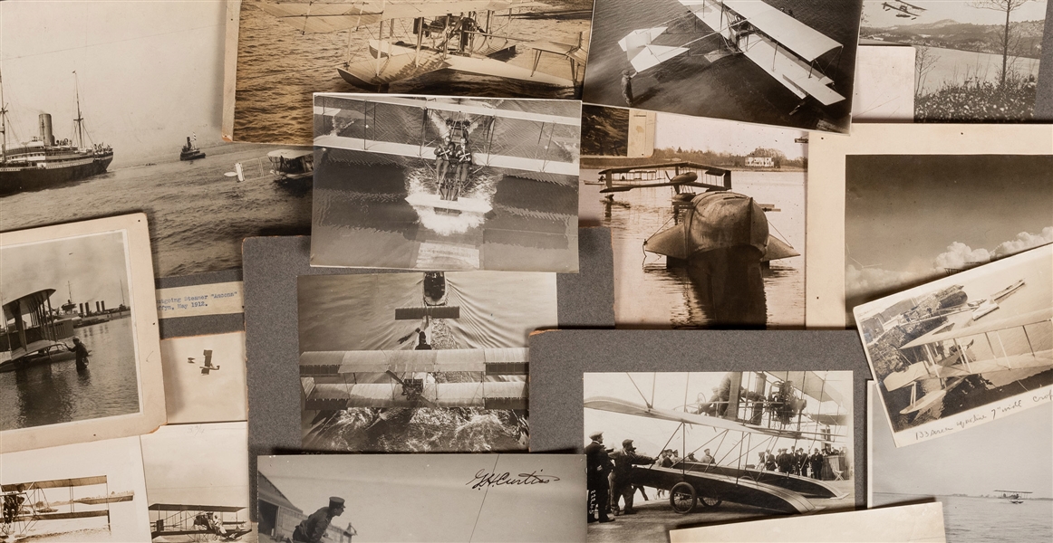  Hydroplane Photo Archive. Circa 1910-1920. 50 assorted phot...
