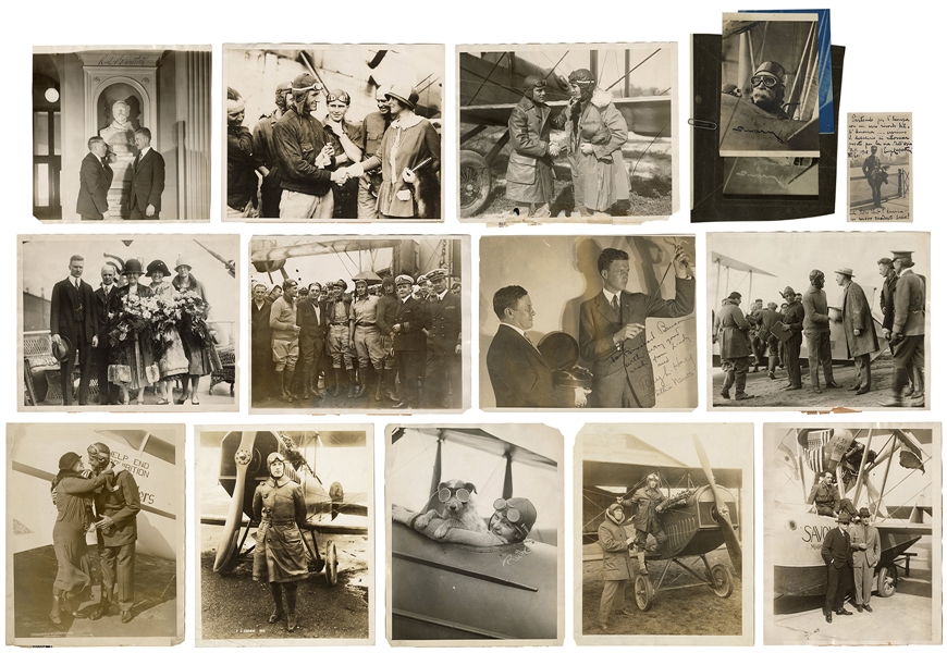  Photograph Collection of Aviation Pioneers. Pre 1925. Over ...
