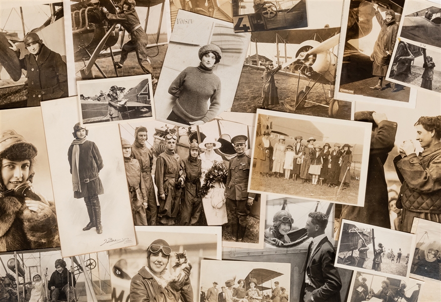  Pioneer Female Aviators Photo Archive. 1915-30. A collectio...