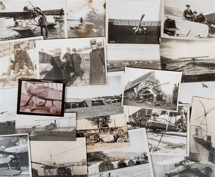  Pre-WWI Aviation Photo Archive. 110 original photographs of...