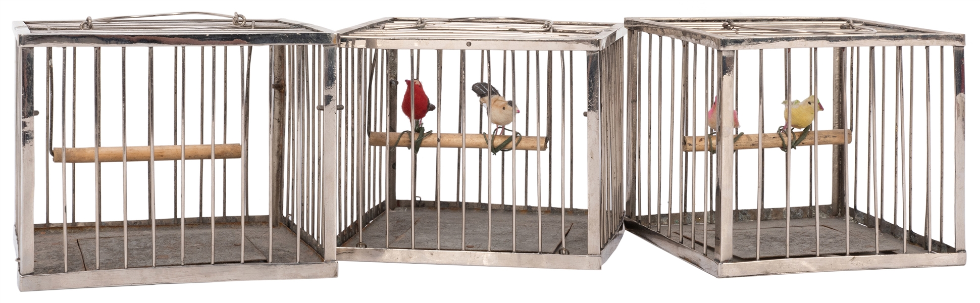  Nesting Production Cages. European, 1910s. Finely made set ...
