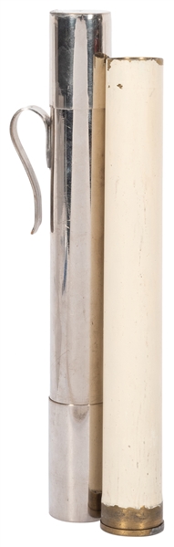  Double-Ended Candle Tube with Handle. Germany: Mago, 1950s....