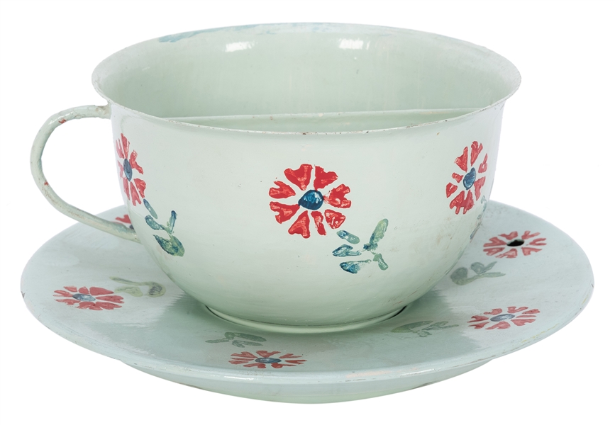  Confetti Cup. European, 1920s. Coffee poured into the cup c...