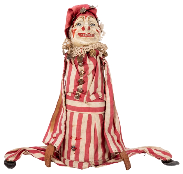  Production Doll. Italian, 1930s. Finely made jester doll wi...