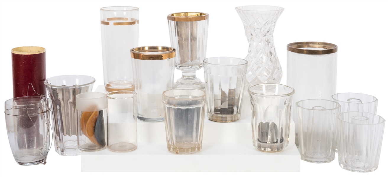  [Gimmicks – Glassware] Collection of Vintage Magician’s Tri...