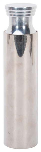  Niffen Tube. Circa 1980. Tall metal tube with screw-on cap ...