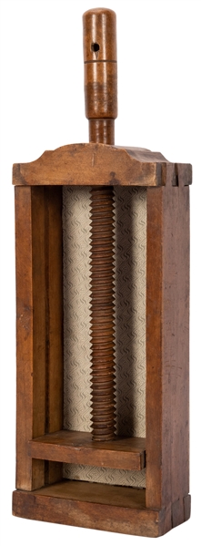  Tall Multi-Deck Card Press. Circa 1900. Single-screw faro-t...