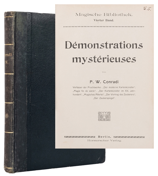  Conradi, Friedrich Wilhelm] Demonstrations Mysterieuses. Be...