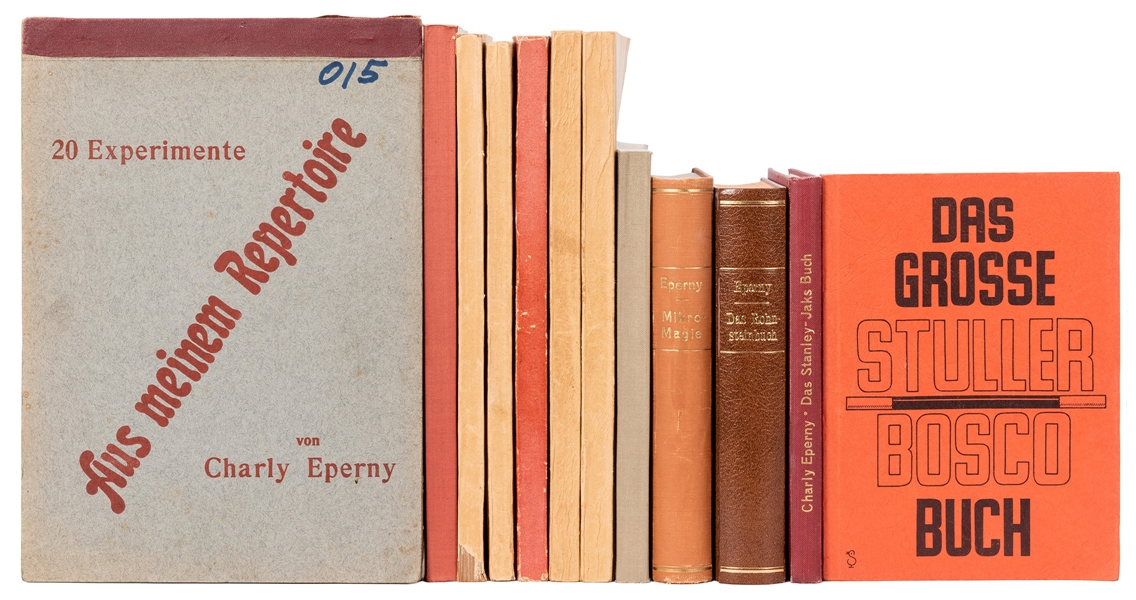  Eperny, Charly. Group of Magic Books by Eperny. Germany, 19...