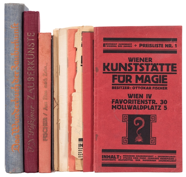  Fischer, Ottokar. Group of Books and Catalogs by Fischer. I...