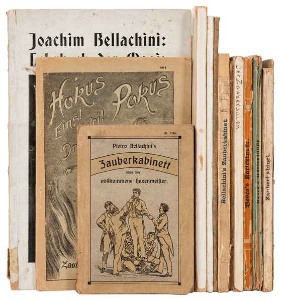  [Magic] Group of 13 Bellachini / Bosco German Magic Booklet...