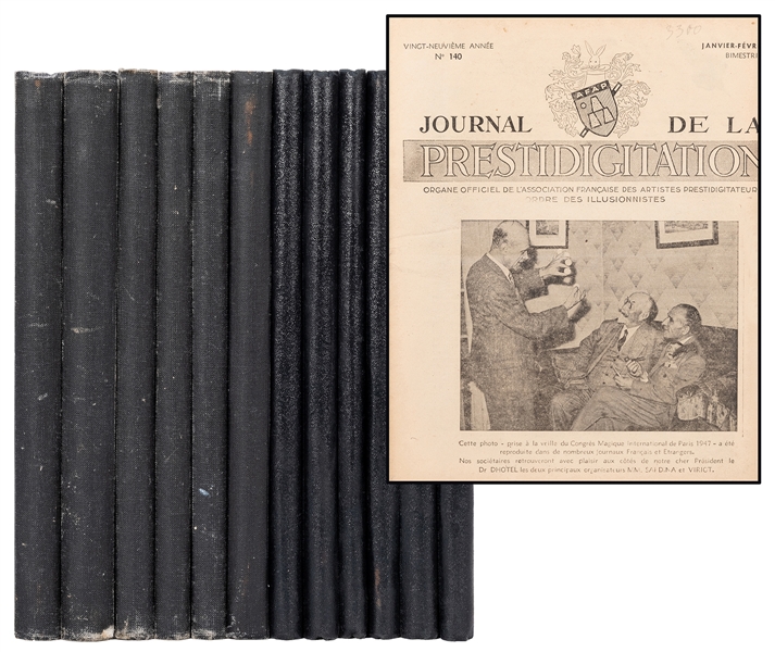  Le Journal de la Prestidigitation. Paris, 1947-74. Partial ...