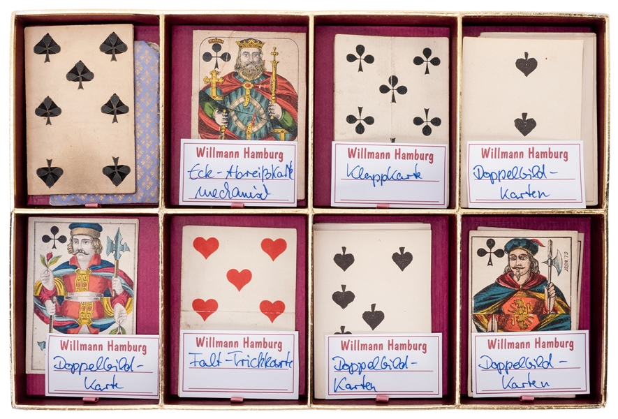  Carl Willmann Vintage Gimmicked Card Collection. Hamburg, c...
