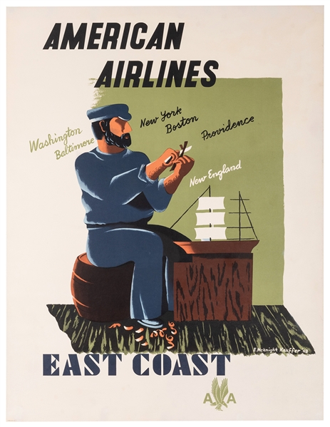  Kauffer, Edward McKnight (1890-1954). American Airlines / E...