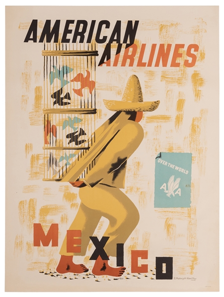  Kauffer, Edward McKnight. American Airlines / Mexico. USA, ...