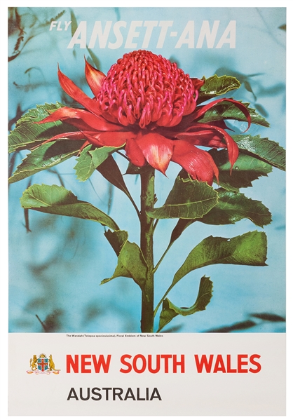  Ansett-Ana / New South Wales. 1960s. Travel poster for the ...