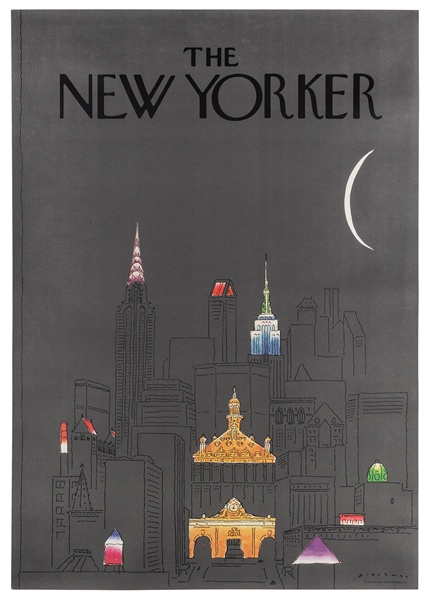  Blechman, R.O (b. 1930). The New Yorker. 1979. Large poster...