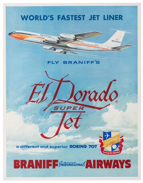  Braniff International Airways / El Dorado Super Jet. Circa ...