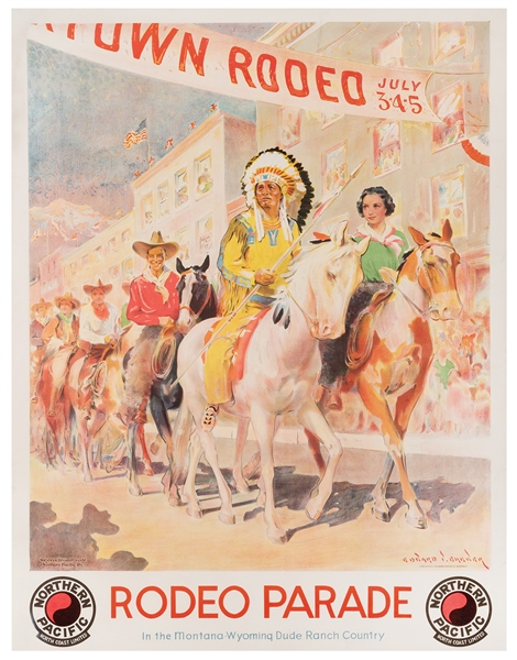  Bremer, Edward Vincent (1883–1971). Rodeo Parade / Northern...