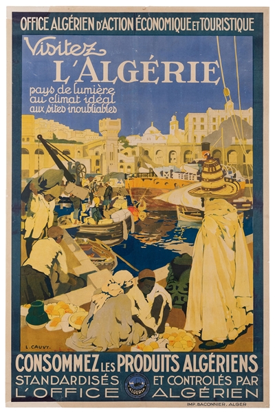  Cauvy, Leon (1874–1933). Visitez l’Algerie. Alger: Baconnie...