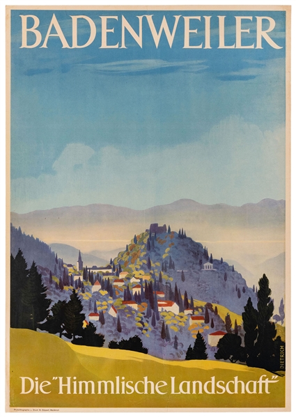  Dietrich. Badenweiler / Die “Himmlische Landschaft”. 1934. ...