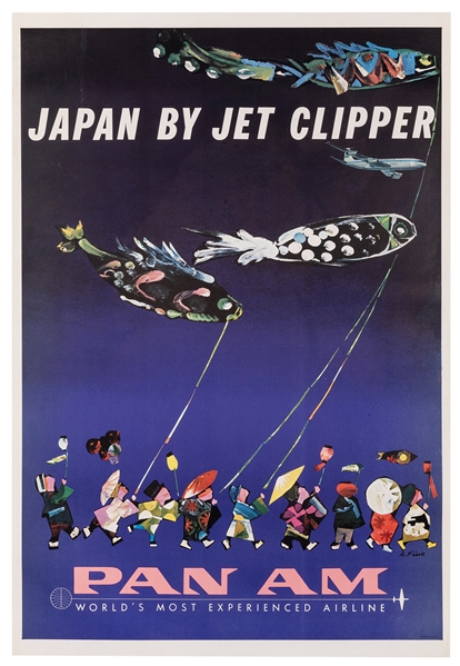  Fine, Aaron. Japan by Jet Clipper / Pan Am. Circa 1960s. A ...