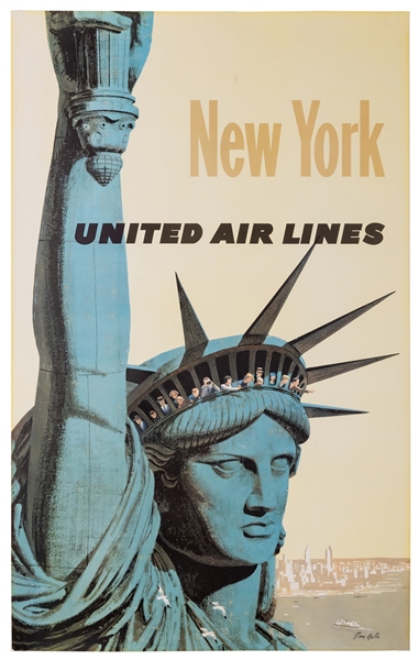  Galli, Stan. United Air Lines / New York. Circa 1960. Vinta...
