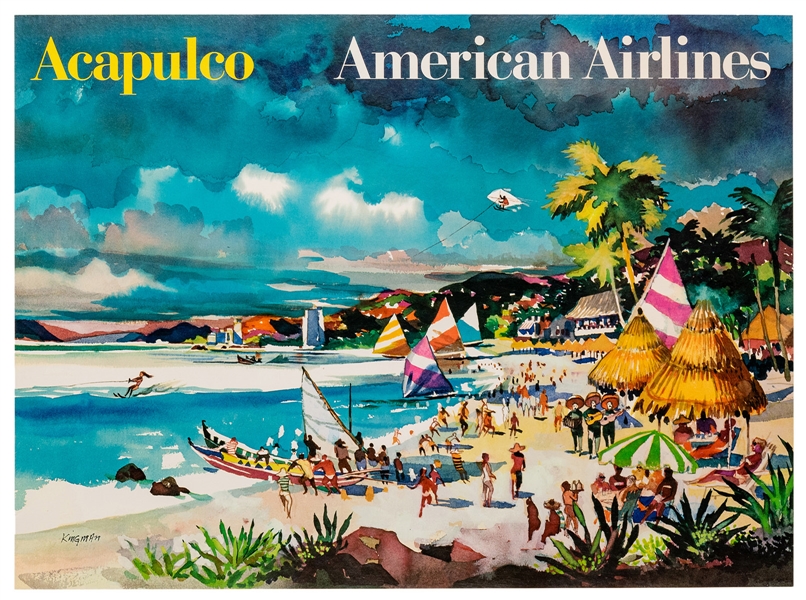  Kingman, Dong (1911-2000). American Airlines / Acapulco. Ci...