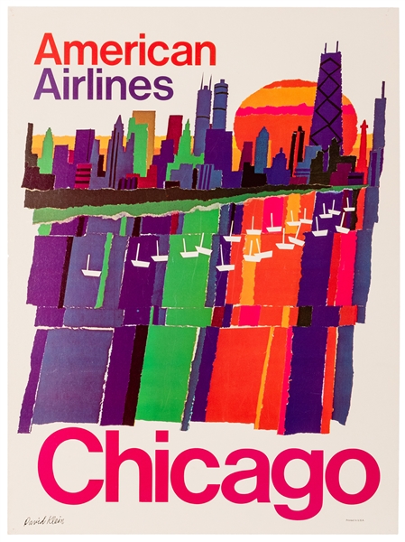  Klein, David (American, 1918-2005). American Airlines / Chi...
