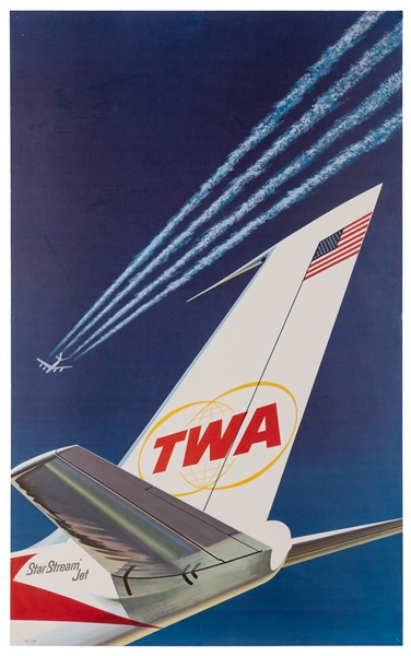  Klein, David (attributed to). TWA / Star Stream Jet. Circa ...