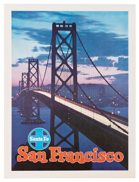  Santa Fe [Railroad] / San Francisco. Circa 1950s. Travel po...
