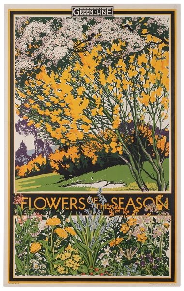 Spradberry, Walter E. (1889-1969). Green Line / Flowers of ...