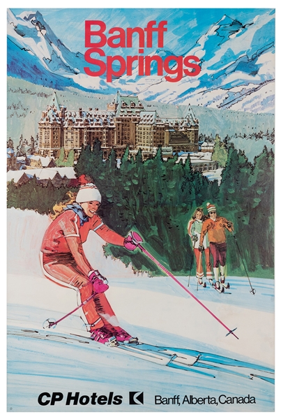  [Ski] Banff Springs / CP Hotels. Canada, ca. 1970s. Offset ...