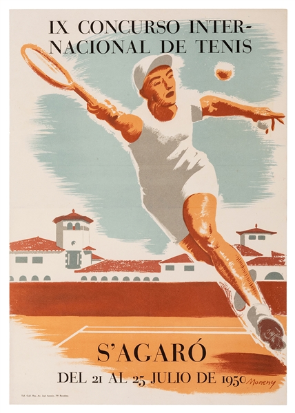  [Tennis] Moneny, Enric (1903–1973). S’Agaró / IX Concurso I...