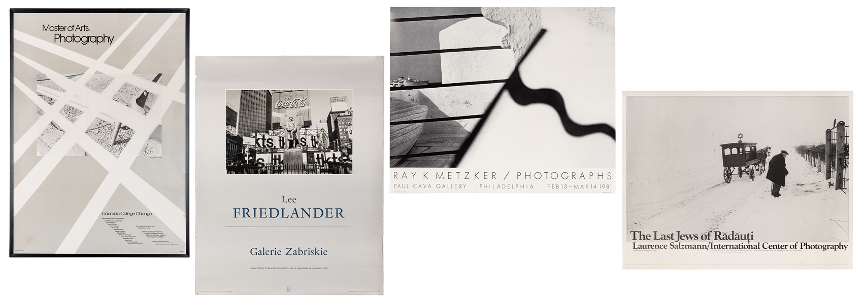  [Photography] Four Photography Exhibition Posters. Includin...