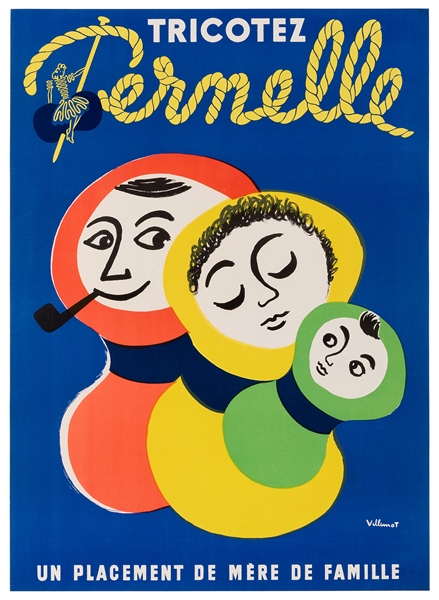 Villemot, Bernard (1911-1989). Tricotez Pernelle. N.p., ca....