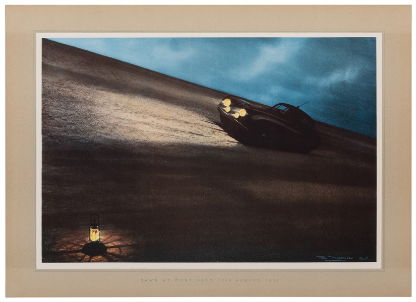  Nockolds, Roy. Dawn at Montlhery / Jaguar. 1952. Original s...