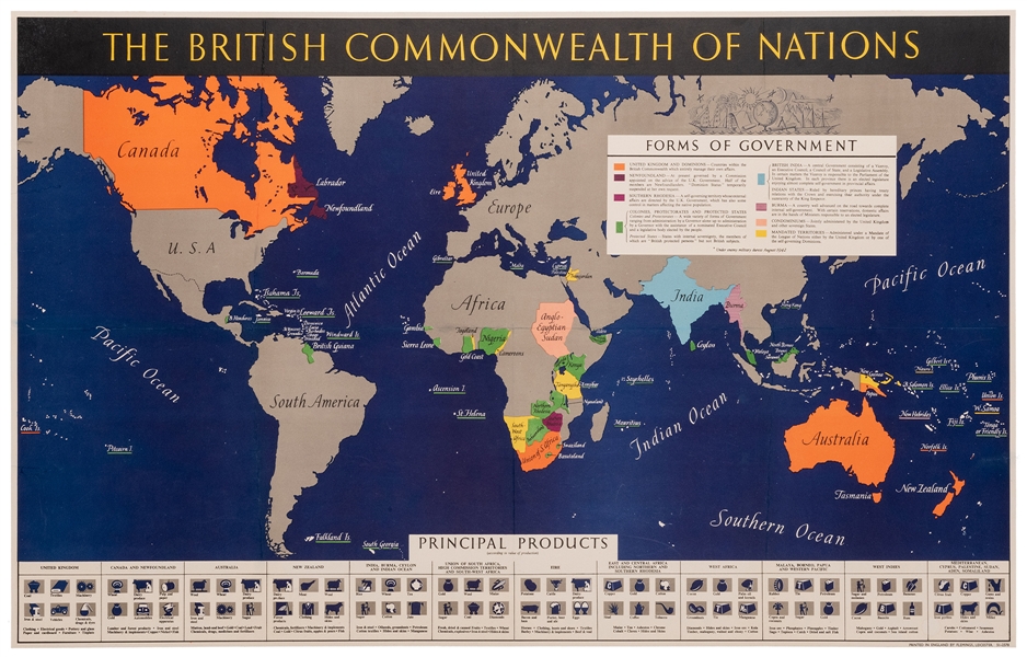  The British Commonwealth of Nations. Leicester: Flemings / ...