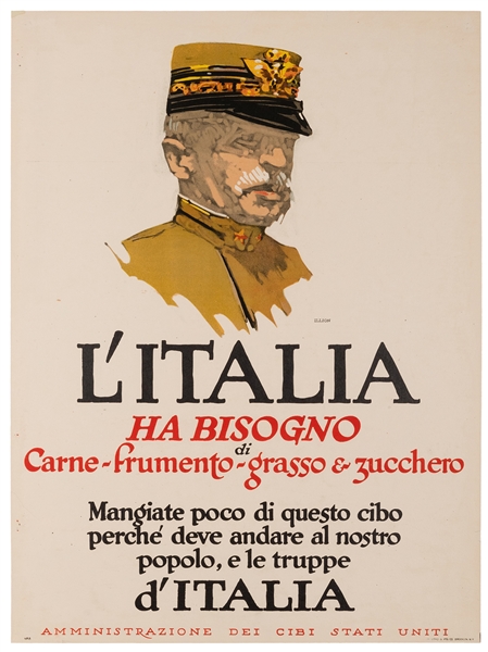  Illian, George John (1894–1932). L’Italia Ha Bisogno. 1917....