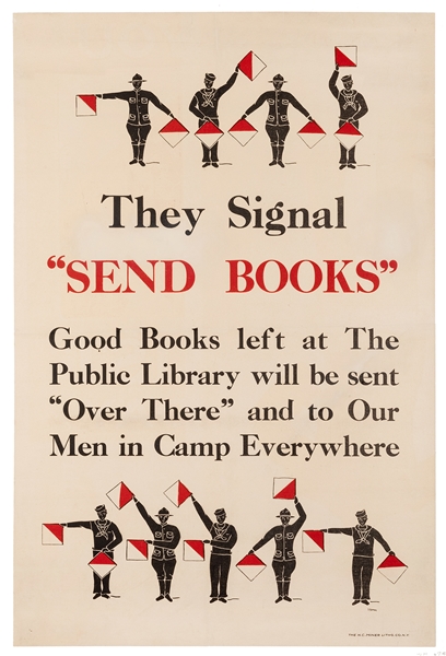  The Signal “Send Books”. New York: The H.C. Miner Litho, ca...