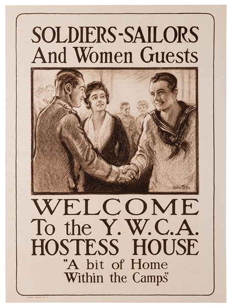  Welcome to the Y.W.C.A. / Soldiers–Sailors and Women Guests...